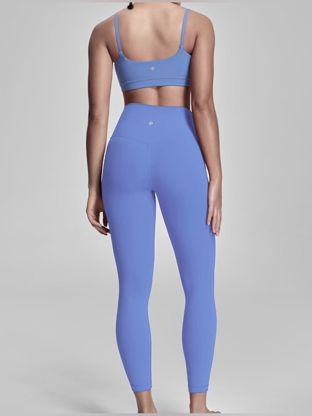 Workout Set! Lavender purple High-Waist Leggings & Crop Sports Bra - like new!